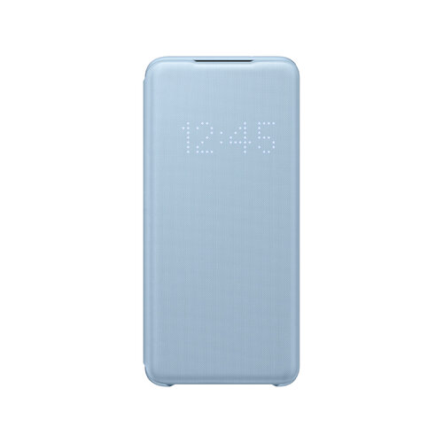 SAMSUNG Galaxy S20 原廠 LED 皮革翻頁式皮套 藍 (台灣公司貨)