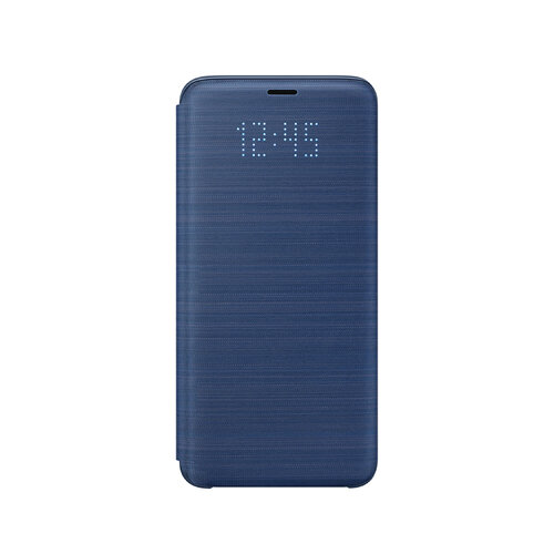SAMSUNG Galaxy S9 LED 原廠皮革翻頁式皮套 藍 (盒裝)