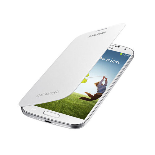 Samsung GALAXY S4 I9500原廠側翻式皮套 白