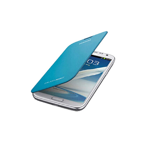 SAMSUNG 三星 Galaxy Note2 N7100 原廠書本式側掀皮套 天藍