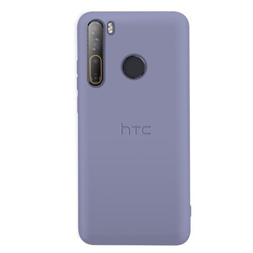 HTC Desire20 Pro 馬卡龍矽膠保護殼 紫 (台灣原廠公司貨-盒裝)