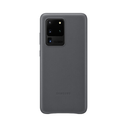 SAMSUNG Galaxy S20 Ultra 原廠皮革背蓋 灰 (台灣公司貨)