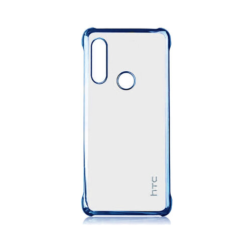 HTC Desire19+ 原廠電鍍邊框保護殼 藍 (台灣公司貨-盒裝)