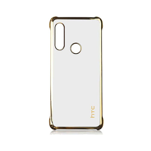 HTC Desire19+ 原廠電鍍邊框保護殼 金 (台灣公司貨-盒裝)