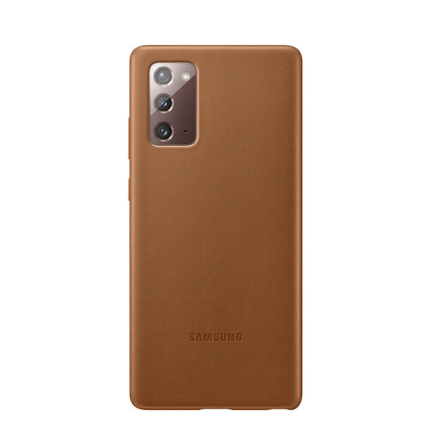 SAMSUNG Galaxy Note20 原廠皮革背蓋 棕 (公司貨-盒裝)