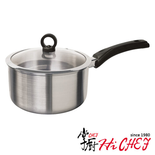 《掌廚HiCHEF》316不鏽鋼 20cm單柄湯鍋(人體工學/鍋內刻度)