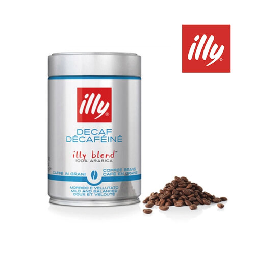 義大利【illy】阿拉比卡低咖啡因咖啡豆｜250g