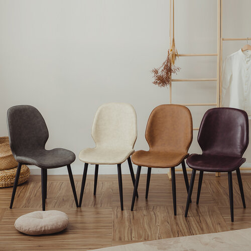 樂嫚妮 經典設計款餐椅/復古雷達書桌椅/化妝休閒椅-(4色)