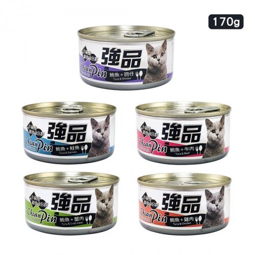 強品《美味鮪魚貓罐》170g*24 5種口味任選 貓咪罐頭 貓罐頭 貓咪營養補充罐