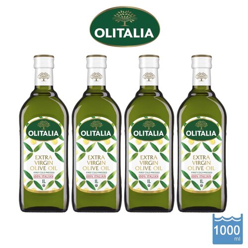 義大利【Olitalia奧利塔】冷壓特級橄欖油 (1000ml/瓶)×4瓶