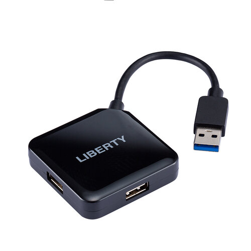 【LIBERTY利百代】4PORT USB3.0集線器-黑 LY-302
