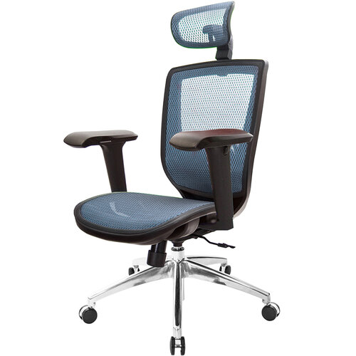 GXG 高背全網 電腦椅 (鋁腳/4D升降扶手) TW-81X6 LUA3