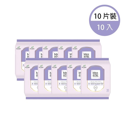 韓國MEENE 衛生護理可沖式濕紙巾10抽-10入