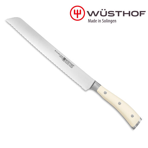 《WUSTHOF》德國三叉CLASSIC IKON_creme 23cm麵包刀