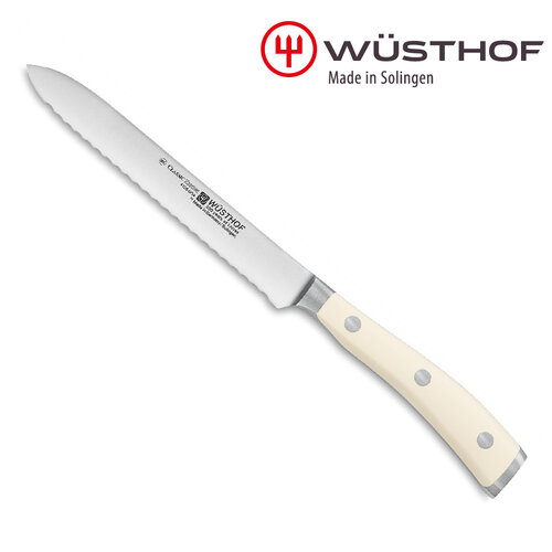 《WUSTHOF》德國三叉CLASSIC IKON_creme 14cm香腸刀