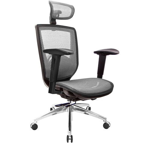 GXG 高背全網 電腦椅 (鋁腳/2D滑面扶手) TW-81Z6 LUA2J
