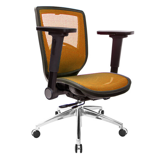 GXG 短背全網 電腦椅 (鋁腳/4D平面摺疊手) TW-81Z6 LU1H