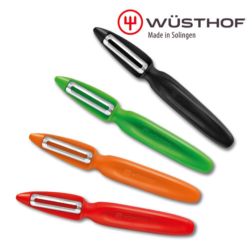《WUSTHOF》德國三叉S.F.C 雙刃軟皮削皮器(黑,綠,橘,紅)