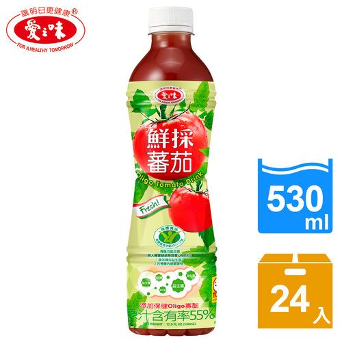 【愛之味】鮮採蕃茄汁Oligo腸道保健530ml (24入/箱)