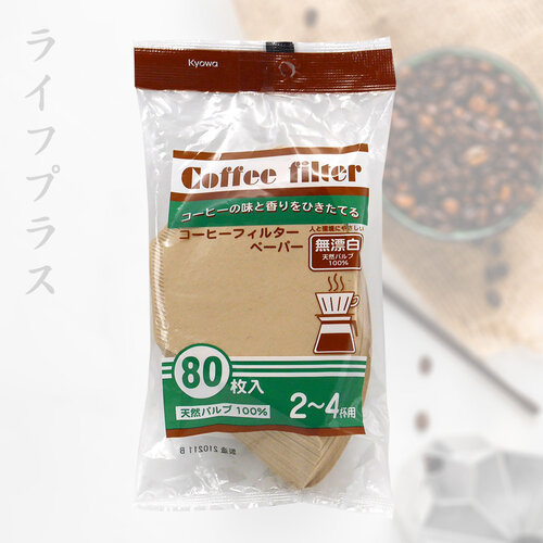 Kyowa日本製無漂白咖啡濾紙-2~4杯用-80枚入6包