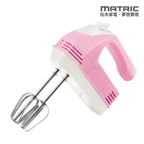 【MATRIC松木】草莓奶油收納盒攪拌器 MG-HM1202(五段調速)