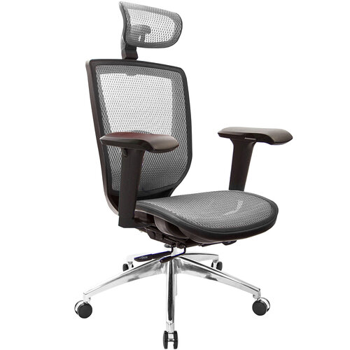 GXG 高背全網 電腦椅 (鋁腳/4D升降扶手) TW-81Z6 LUA3