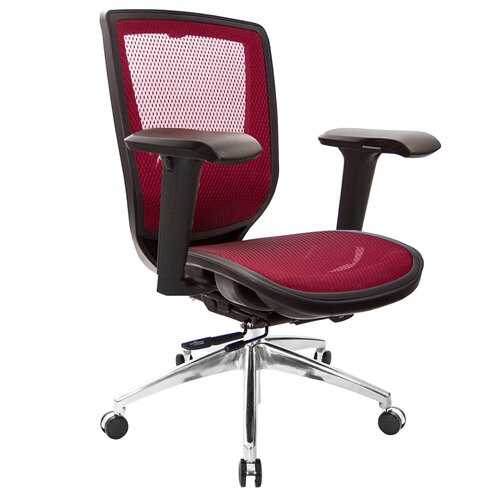 GXG 短背全網 電腦椅 (鋁腳/4D升降扶手) TW-81Z6 LU3
