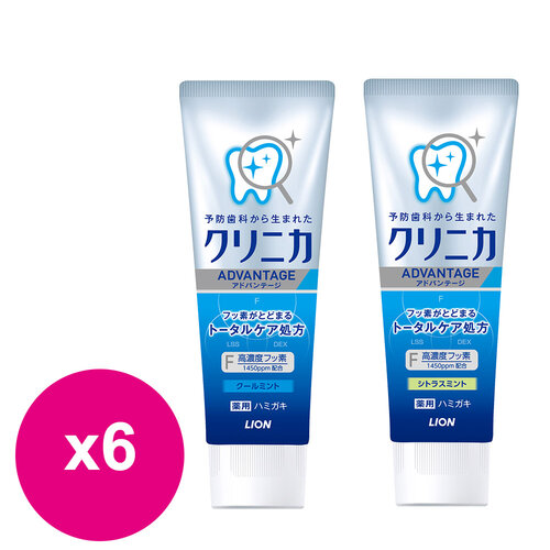 日本獅王固齒佳酵素淨護牙膏130g *6條