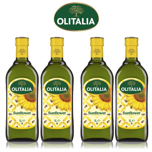 【奧利塔olitalia】葵花油1000mlx4瓶(雙入禮盒組)A270002x4