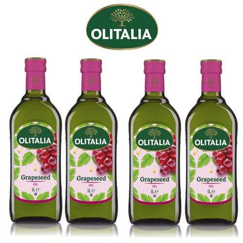 【奧利塔olitalia】葡萄籽油1000mlx4瓶 (雙入禮盒組)A210004x4