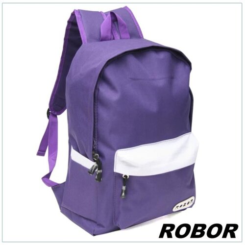 韓系型男 ROBOR簡約休閒風簡約後背包(紫色)