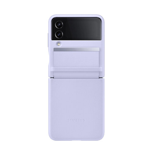 SAMSUNG Galaxy Z Flip4 原廠全覆蓋設計皮革背蓋-紫色