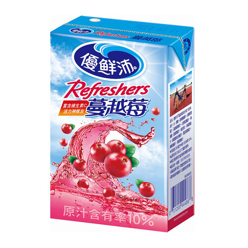 【優鮮沛】蔓越莓綜合果汁 250mlx5箱(共120入)