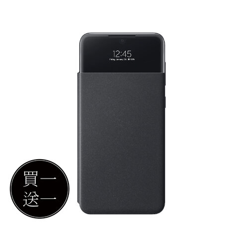 【買一送一】SAMSUNG Galaxy A33 5G 原廠透視感應皮套 (EF-EA336P)-黑色