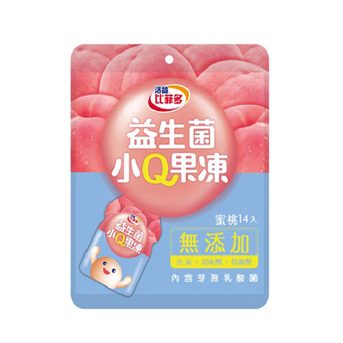 【台灣比菲多】益生菌小Q果凍蜜桃280gx12包