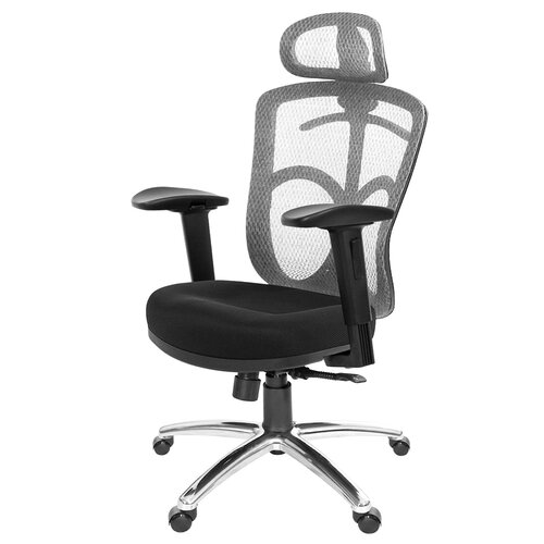 GXG 高背半網 電腦椅 (鋁腳/2D滑面升降手) TW-096 LUA2J