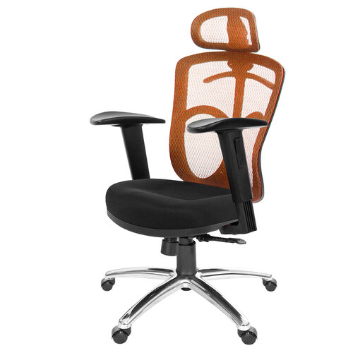 GXG 高背半網 電腦椅 (鋁腳/2D升降扶手) TW-096 LUA2