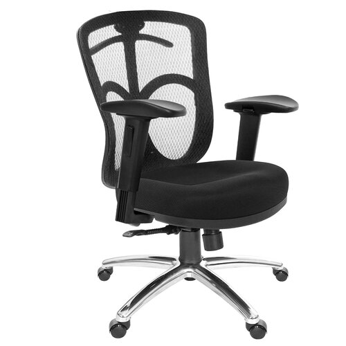 GXG 短背半網 電腦椅 (鋁腳/2D滑面升降手) TW-096 LU2J