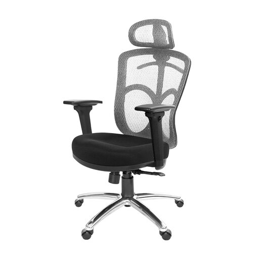 GXG 高背半網 電腦椅 (鋁腳/3D升降手) TW-096 LUA9