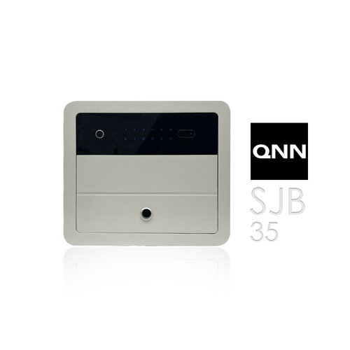 【巧能 QNN】熱感應觸控指紋/密碼/鑰匙智能數位電子保險箱/櫃(SJB-35)