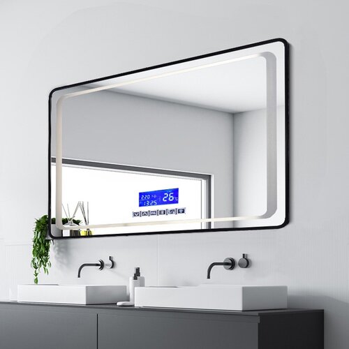 H&R安室家 慕尼黑 藍芽撥放音樂 智能LED發光觸控燈鏡ZA0199