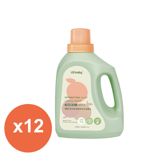優生 嬰兒植淨酵素洗衣液體皂(嬰兒洗衣精)1200mlx12瓶