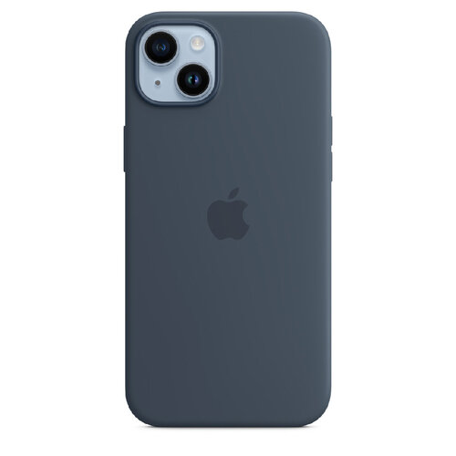 Apple 原廠 iPhone 14 Plus MagSafe Silicone Case 矽膠保護殼-風暴藍色