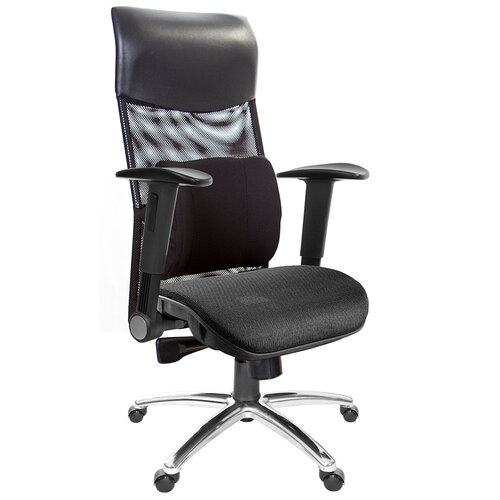 GXG 高背網座 電腦椅 (摺疊扶手/鋁腳) TW-8125 LUA1