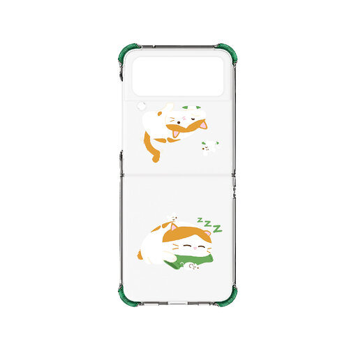 SAMSUNG Galaxy Z Flip4 UX透明保護殼-貓咪主題款 (Haainc聯名)