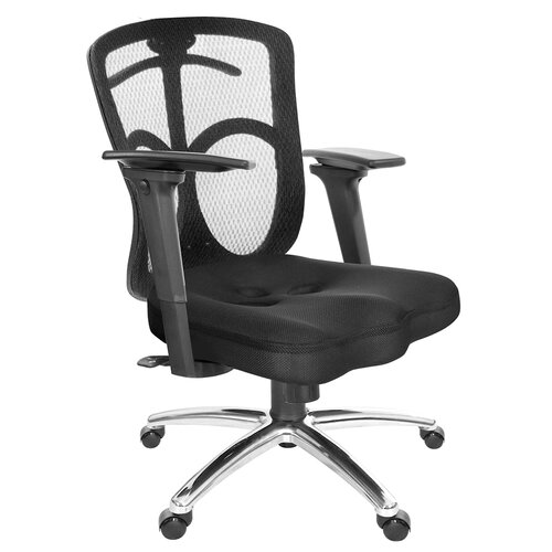 GXG 短背美臀座 電腦椅 (鋁腳/3D後靠扶手) TW-115 LU9M