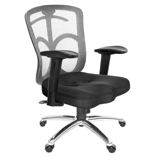 GXG 短背美臀座 電腦椅 (鋁腳/2D滑面升降手) TW-115 LU2J