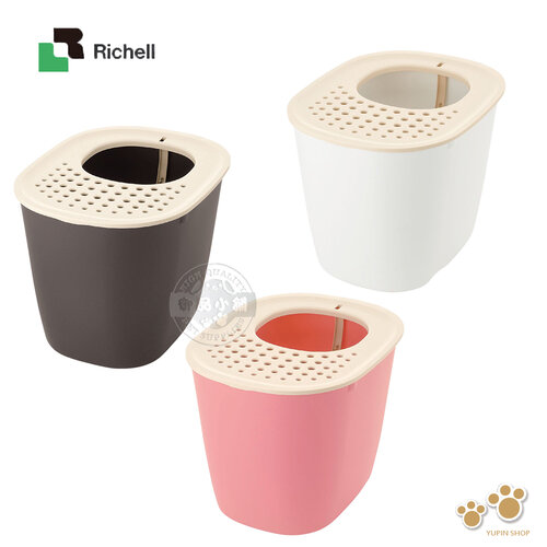日本Richell 拉普蕾 不沾沙貓廁所 附貓鏟 單層 貓砂盆 貓便盆 除砂墊 貓沙盆 寵物廁所