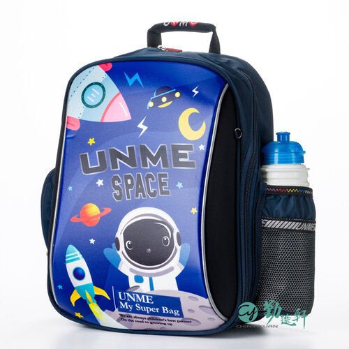 UnMe 優米派樂EVA減壓人體工學後背書包 兒童書包-太空星球深藍- 台灣製造