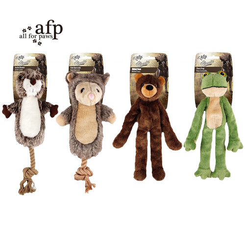 afp 林地經典系列 海狸/負鼠/棕熊/青蛙 優質材料工藝 增加玩具使用時間 狗玩具 耐咬玩具 啾啾玩具